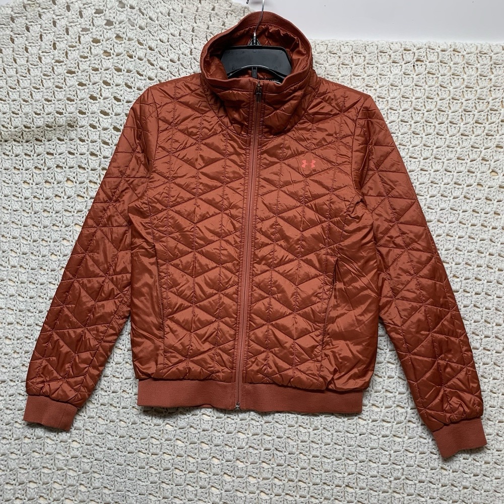 Under Armour Storm Cold Gear Reactor  Puffer Jacket Women XS  Salmon Performance